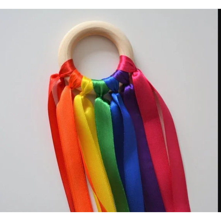 23 NİSAN HALKA GÖKKUŞAĞI GÖSTERİ KURDELESİ (2 ADET)