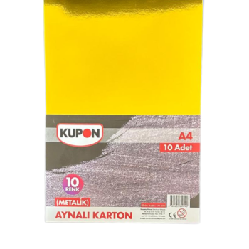 KUPON KFK-400 METALİK AYNALI KARTON A4 10 RENK #2 KUPON KFK-400 METALİK AYNALI KARTON A4 10 RENK #2