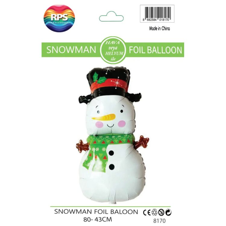 Kardan Adam Folyo Balon 8170 80X43CM