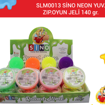 SİNO SLM-0013 SİNO NEON YUVARLAK SLİME 24LÜ SİNO SLM-0013 SİNO NEON YUVARLAK SLİME 24LÜ