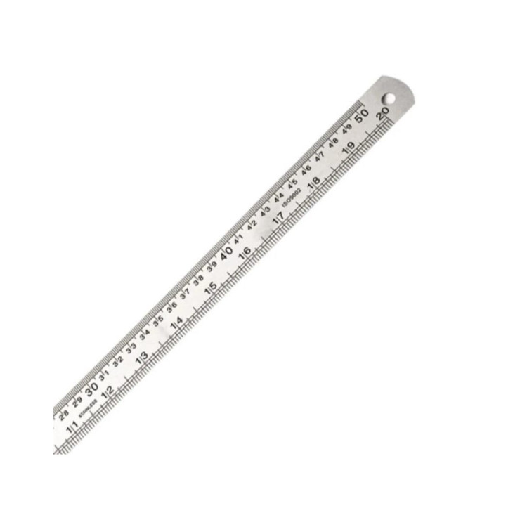 SÜDOR FR04-50 ÇELİK CETVEL 50CM 12'Lİ