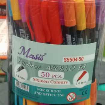 MASİS FİNELİNER APOLLO 55 İKİ UÇLU KALEM STN 50 Lİ MASİS FİNELİNER APOLLO 55 İKİ UÇLU KALEM STN 50 Lİ