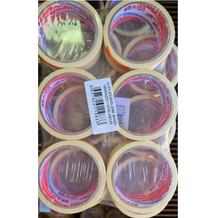 ALFA AB123 MASKELEME KAĞIT BANT (BOX12)