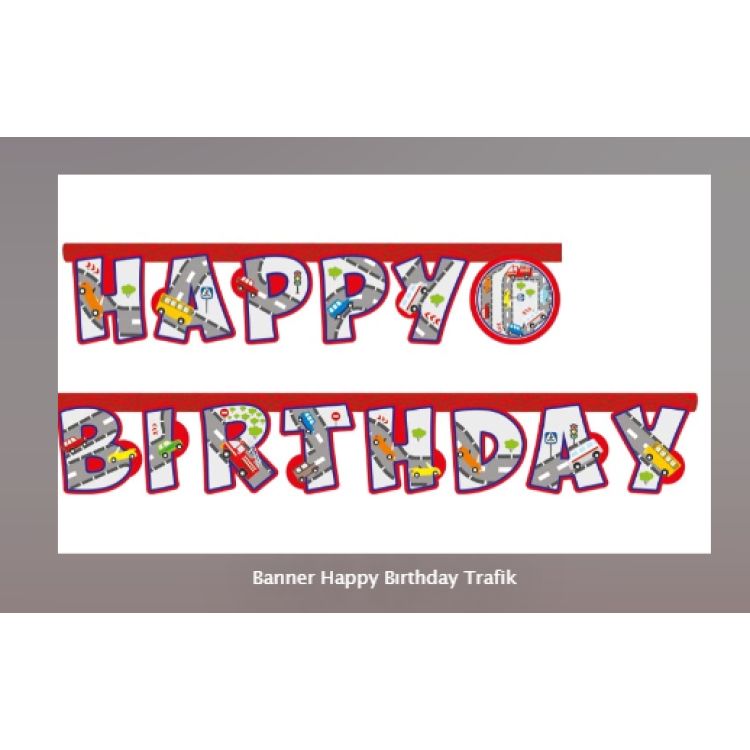 Banner Happy Bırthday Trafik