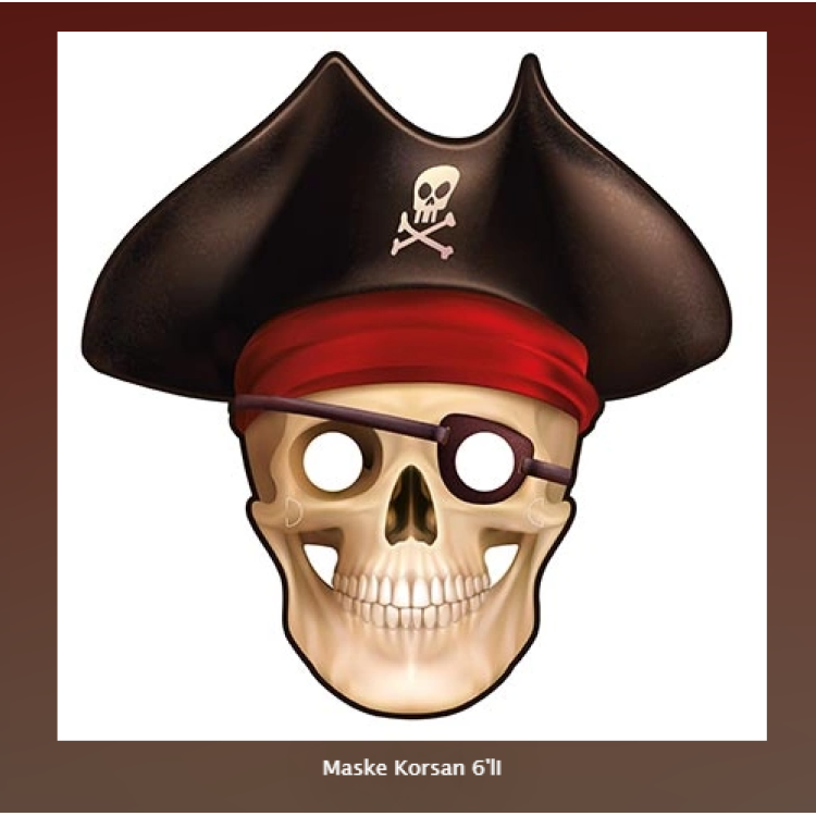 Maske Korsan 6'lI