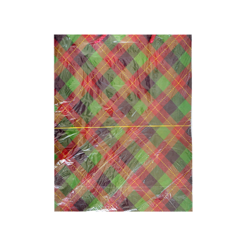 25x30x9 Desenli Karton Çanta 10lu -Ekose 1-