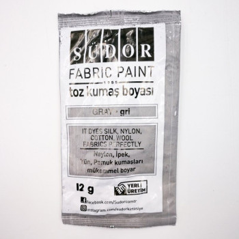 SÜDOR KB09 TOZ KUMAŞ BOYASI 12'Lİ GRİ SÜDOR KB09 TOZ KUMAŞ BOYASI 12'Lİ GRİ