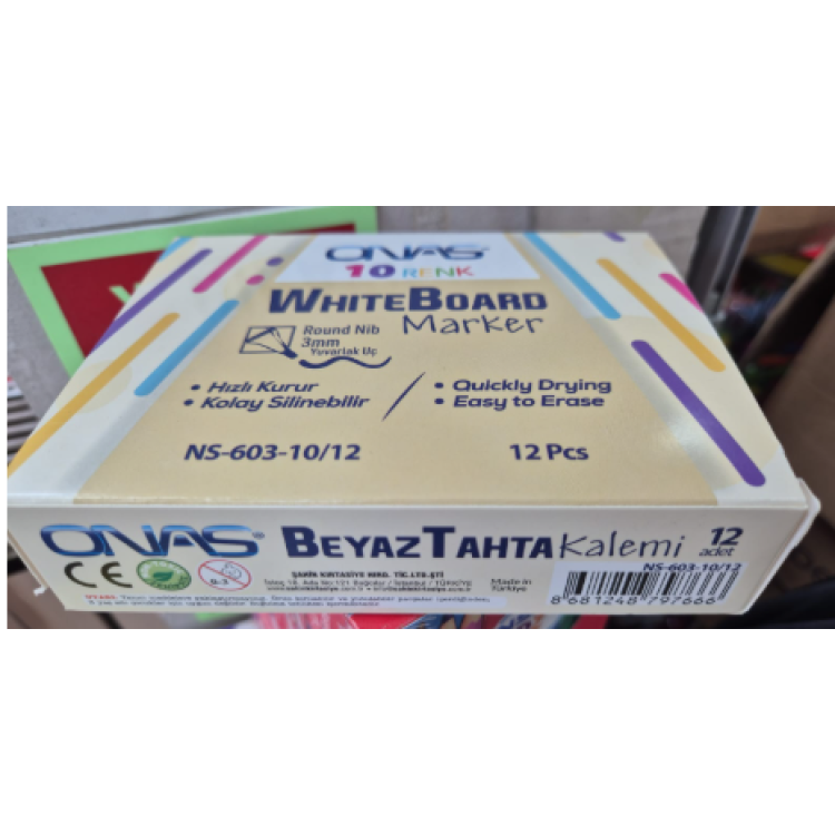 ONAS TAHTAKALEMİ KARIŞIK RENK 12Lİ