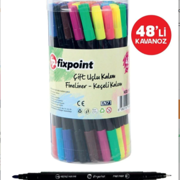 FİXPOİNT P-9240 ÇİFT UÇLU FİNELİNER KEÇELİ KALEM 48Lİ FİXPOİNT P-9240 ÇİFT UÇLU FİNELİNER KEÇELİ KALEM 48Lİ