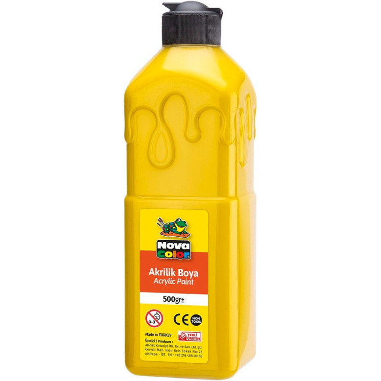 NOVA COLOR NC-381 AKRİLİK BOYA 500 GR SARI
