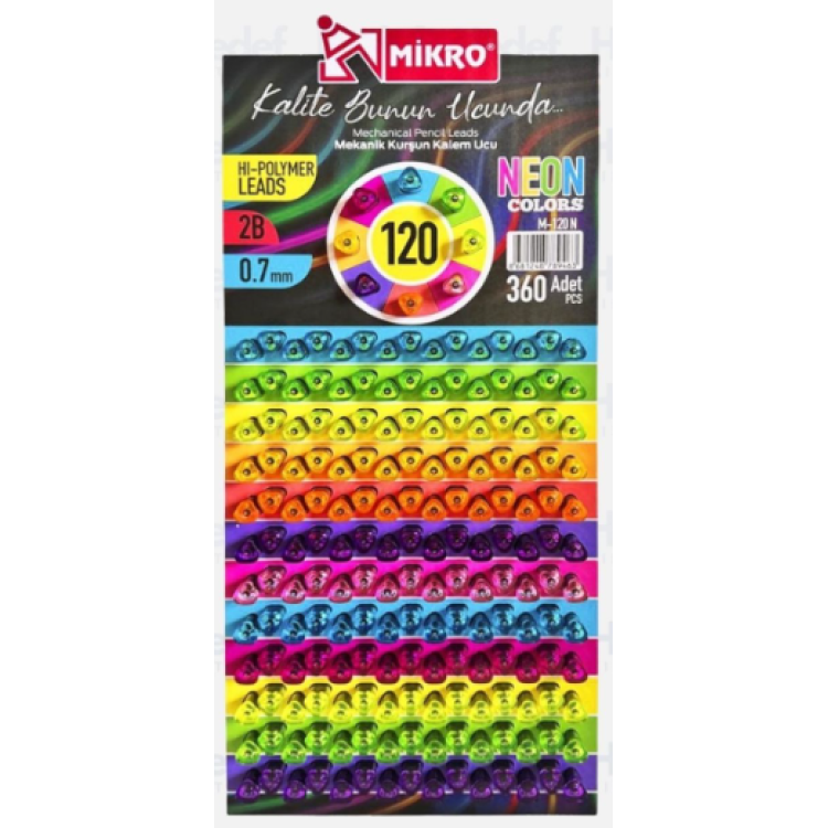 MİKRO M-120N NEON 0.7 MİN UÇ Hİ-POLYMER 360TÜP