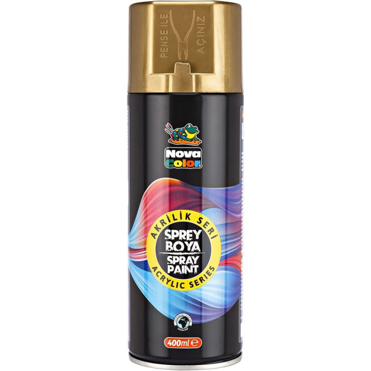 NOVA COLOR AKRİLİK SPREY BOYA 400 ML -ALTIN NOVA COLOR AKRİLİK SPREY BOYA 400 ML -ALTIN