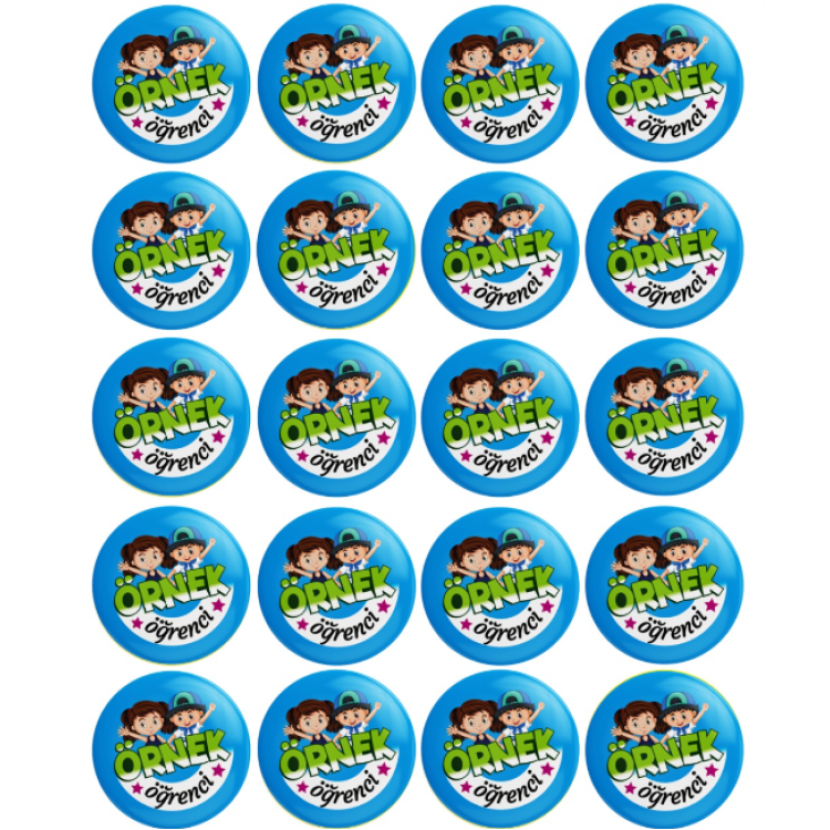 MOTİVASYON ROZETİ ÖRNEK ÖĞRENCİ 20Lİ -M06