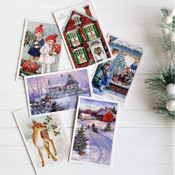 Simli Kartpostal 10'lu