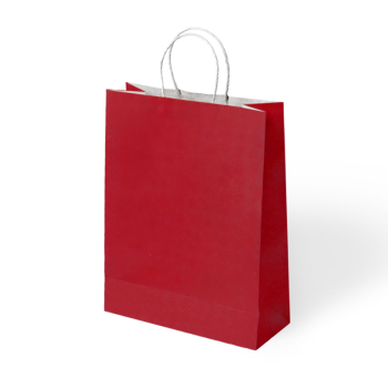 25x12x31 Büküm Saplı Poşet -Kırmızı- 25x12x31 Büküm Saplı Poşet -Kırmızı-