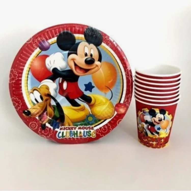 Tabak-Bardak Lisanslı Minnie Junıor 8'li