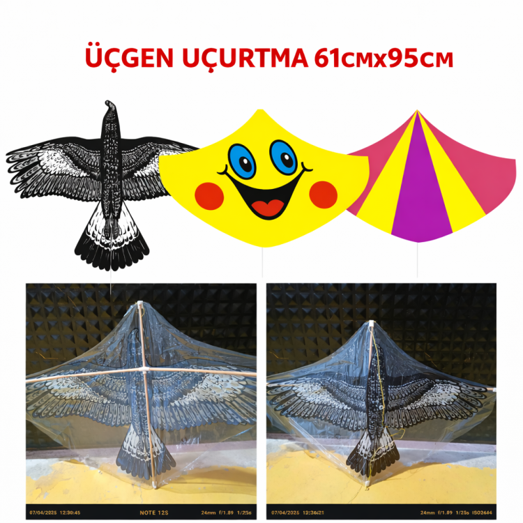 ÜÇGEN UÇURTMA 61x95cm (KARGO DAHİL)