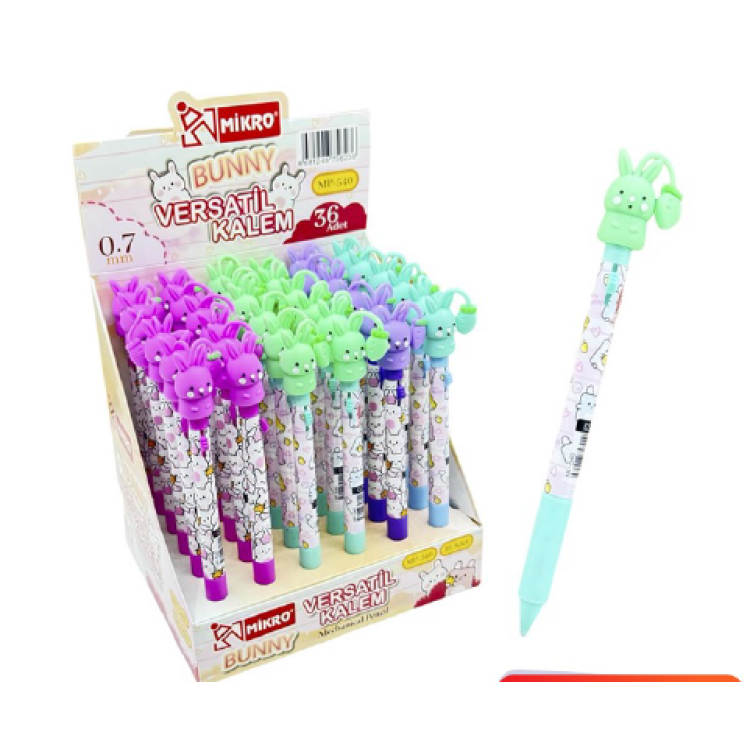 MİKRO MP-540 BUNNY BAŞLIKLI VERSATİL KALEM 36LI