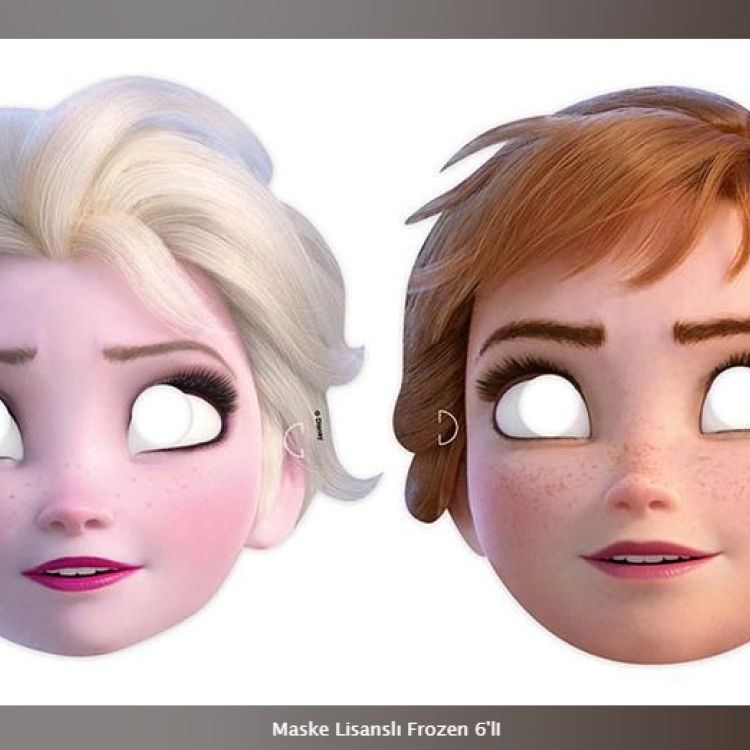 Maske Lisanslı Frozen 6'lI