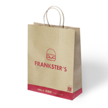 32x14x41,5 Büküm Saplı Poşet -Frankster's- 32x14x41,5 Büküm Saplı Poşet -Frankster's-