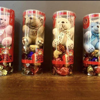 ÇİKOLATALI POPÇİK AYICIK KUTUSU PELUŞ 12CM ANAHTARLIK +ÇİKOLATA ÇİKOLATALI POPÇİK AYICIK KUTUSU PELUŞ 12CM ANAHTARLIK +ÇİKOLATA