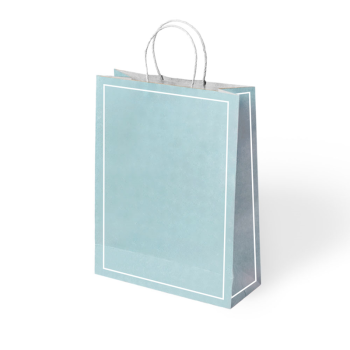 25x12x31 Büküm Saplı Poşet -Makaron Yeşil- 25x12x31 Büküm Saplı Poşet -Makaron Yeşil-