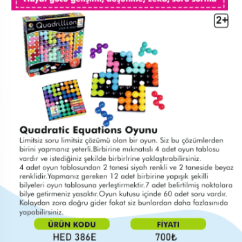 QUADRATIC EQUATIONS HAYAL GÜCÜ GELİŞİMİ QUADRATIC EQUATIONS HAYAL GÜCÜ GELİŞİMİ