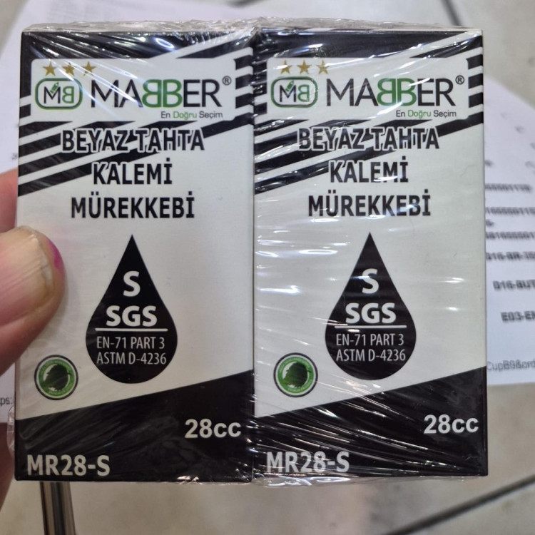 MABBER MR28-S TAHTAKALEMİ MÜREKKEBİ 28cc 6lı