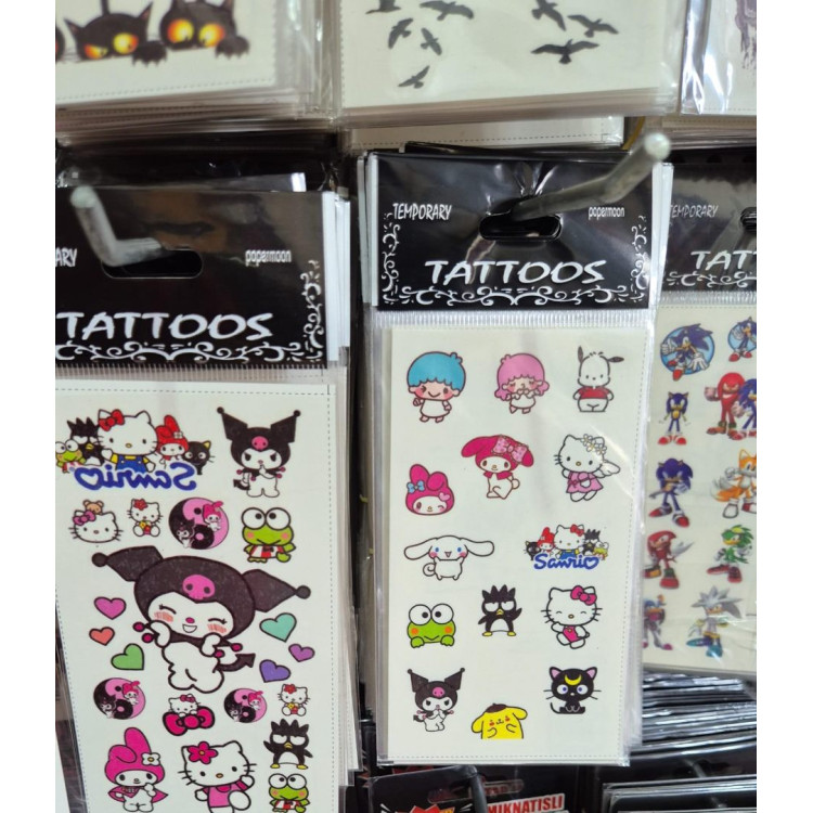 KURAMİ RENKLİ KÜÇÜK TATTOOS DÖVME 20Lİ KARIŞIK