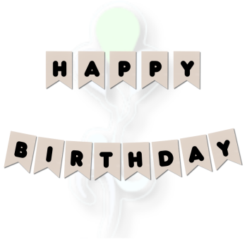 Banner Deniz Kumu-Siyah Happy Bırthday Banner Deniz Kumu-Siyah Happy Bırthday