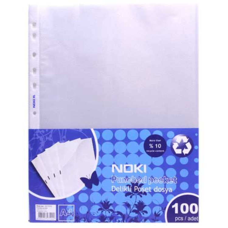 NOKI A4 POŞET DOSYA 100 LÜ FÖY ŞEFFAF NOKI A4 POŞET DOSYA 100 LÜ FÖY ŞEFFAF