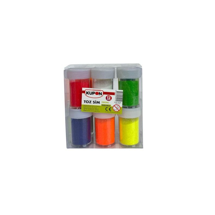 KUPON KES-107 TOZ SİM NEON RENK 12'Lİ