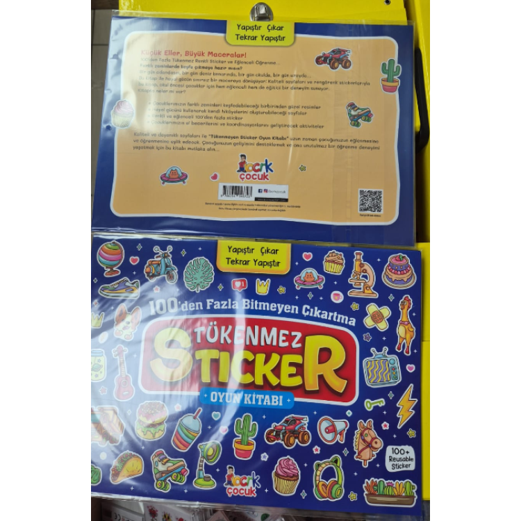 TÜKENMEZ STİCKER OYUN KİTABI ((100+ ÇIKARTMA) BICIRIK