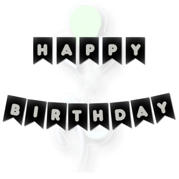 Banner Siyah-Gümüş Happy Bırthday Banner Siyah-Gümüş Happy Bırthday