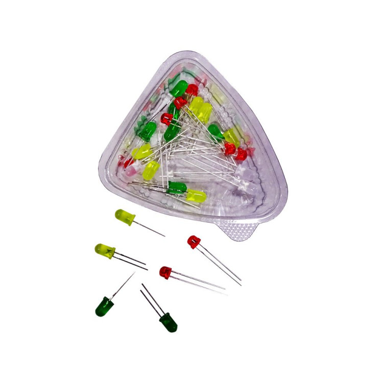 Mantar Led 4.8mm Karışık Renk 30lu