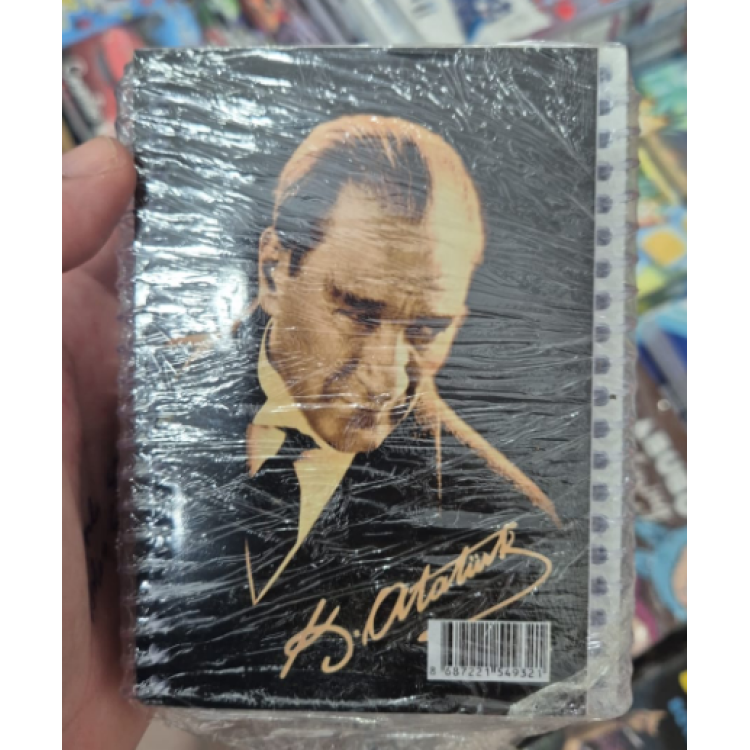NOT DEFTERİ ATATÜRK A6 SPİRALLİ 12Lİ *23nisan NOT DEFTERİ ATATÜRK A6 SPİRALLİ 12Lİ *23nisan