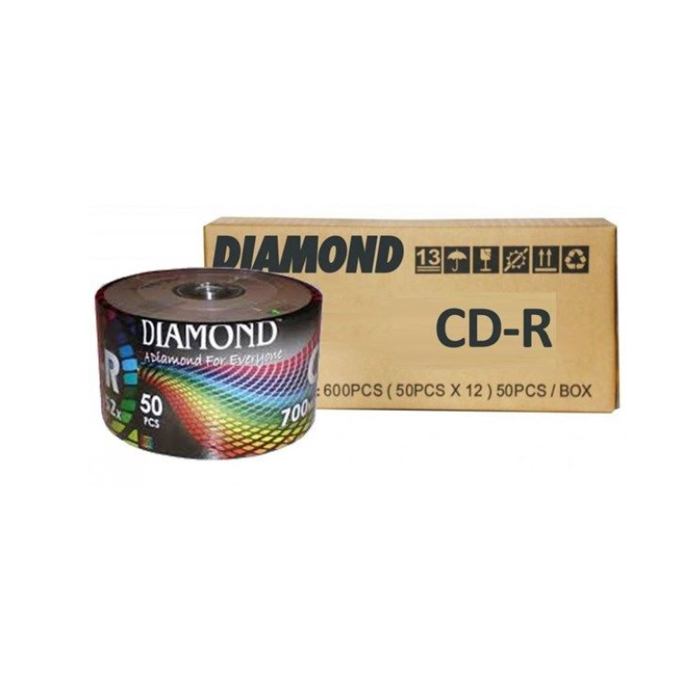 Diamond CD-R 50'li 600 ADET KOLİ (12 PAKET)