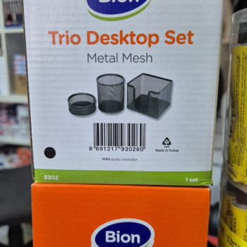 BİON 9302 PERFORE 3 LÜ METAL KALEMLİK SETİ