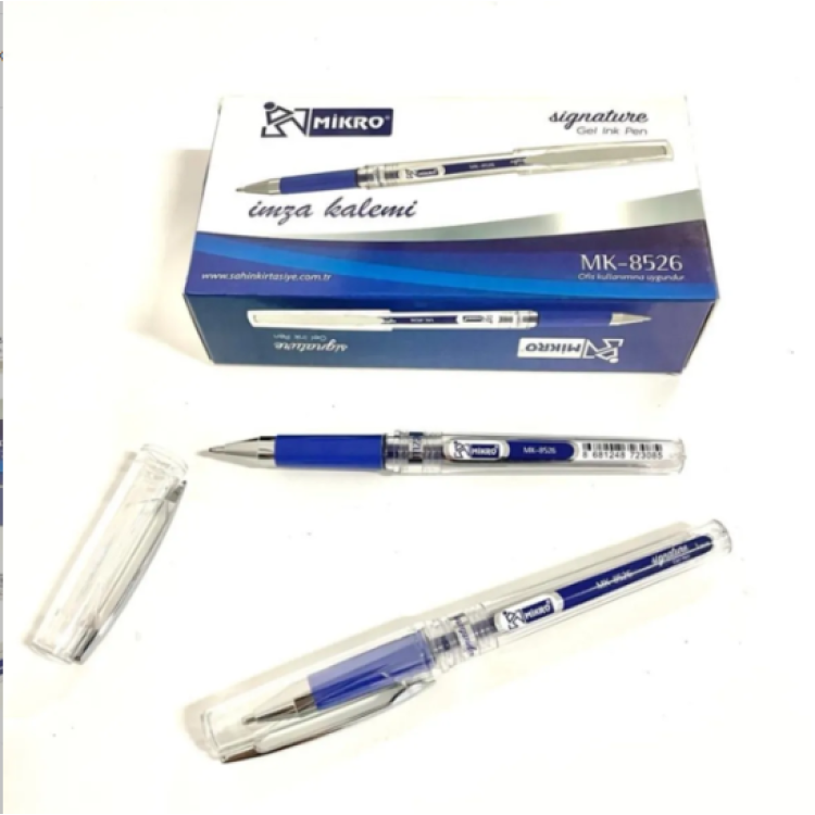 MİKRO MK-8526-M İMZA KALEMİ MAVİ (BOX12)