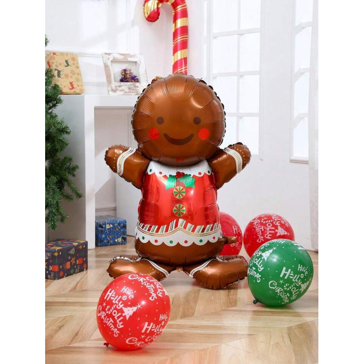 Büyük Ayaklı Kurabiye Adam Folyo Balon 8514 120X78CM