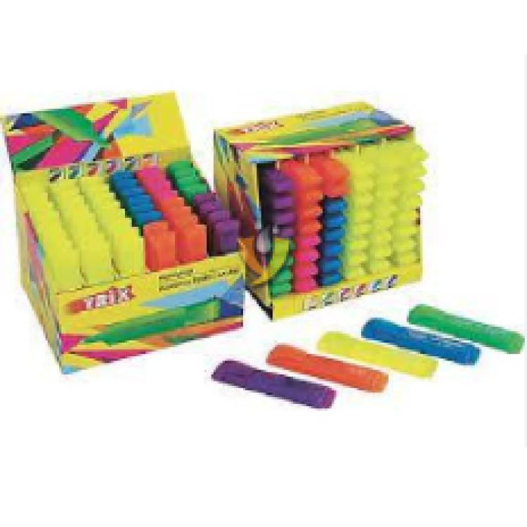 TRİX T-747 FOSFORLU İŞARET KALEM 48Lİ