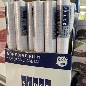 SÜDOR YAPIŞKANLI ASETAT 0.06MM 2MX45CM (BOX30) DC-FİX DİSİFİX SÜDOR YAPIŞKANLI ASETAT 0.06MM 2MX45CM (BOX30) DC-FİX DİSİFİX
