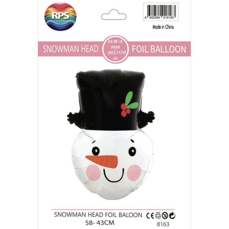 Kardan Adam Kafa Folyo Balon 8163 58X43CM