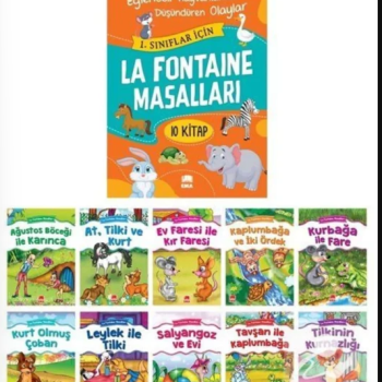 EMA LA FONTAINE MASALLARI 1.SINIF BÜYÜK BOY 10'LU EMA LA FONTAINE MASALLARI 1.SINIF BÜYÜK BOY 10'LU