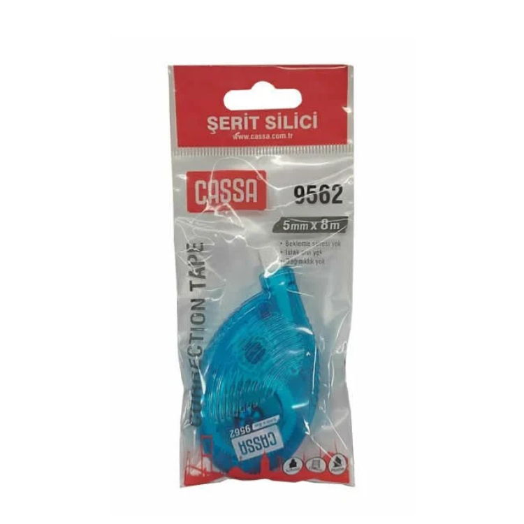 CASSA ŞERİT SİLİCİ 5MMX8 MT KARIŞIK RENK 12Lİ 9562