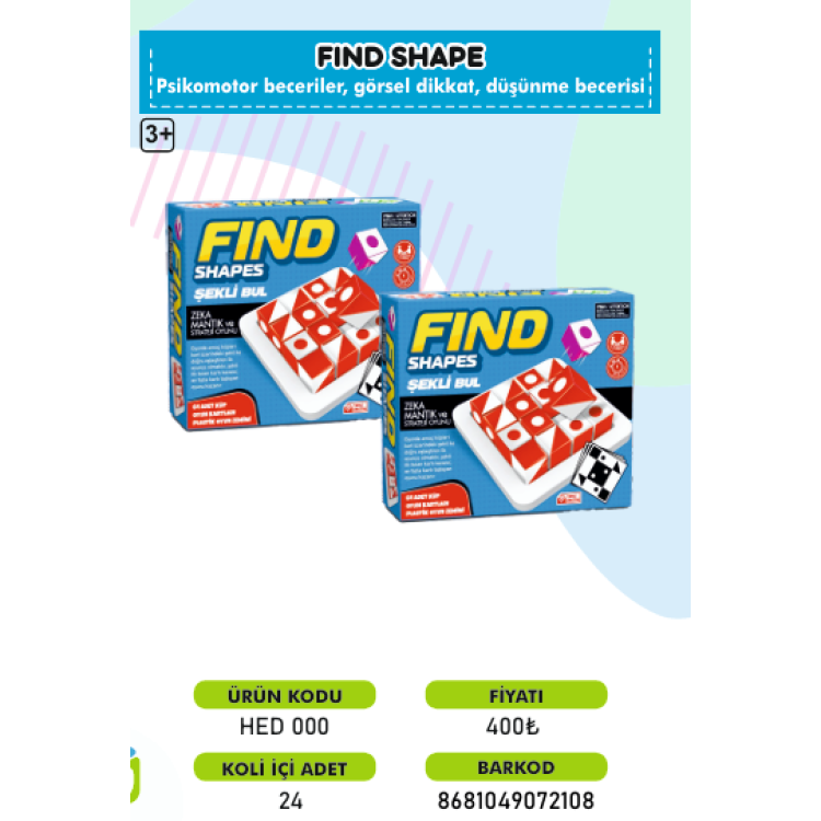 FİND SHAPES ŞEKLİ BUL 8681049072108