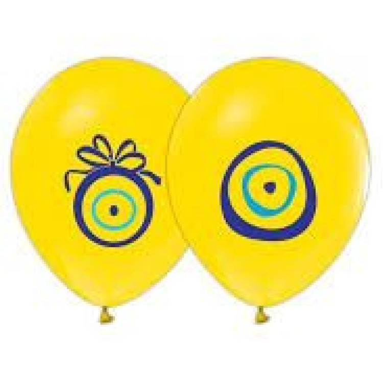 Hazır Baskı Balon (2+0) Nazar Sarı
