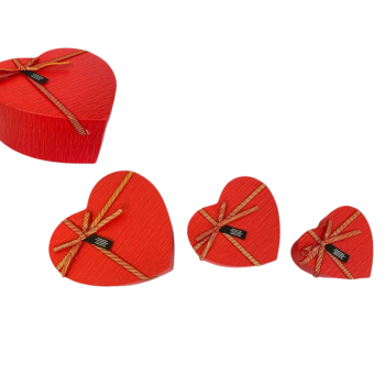 BELLA HOUSE K-0967 HEDİYE KUTUSU 3LÜ SET KIRMIZI KALP BELLA HOUSE K-0967 HEDİYE KUTUSU 3LÜ SET KIRMIZI KALP