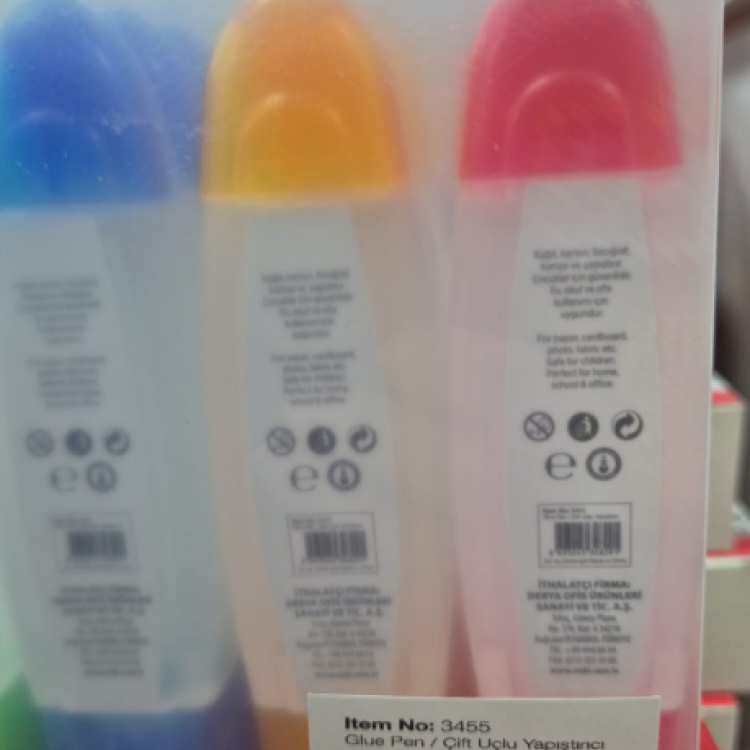 Noki 3455 Glue Pen Çift uçlu Sıvı Yapıştırıcı 50gr 12li
