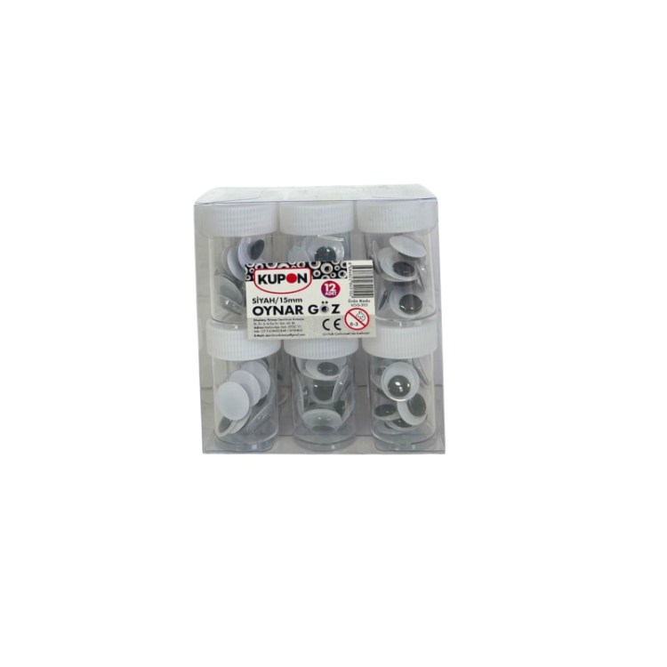KUPON KOG-302 OYNAR GÖZ SİYAH 10MM 12'Lİ